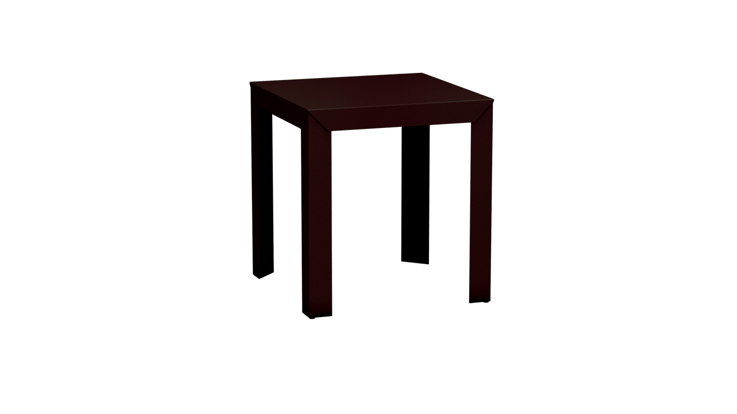 Table carrée en aluminium 70cm Zef - MATIERE GRISE - La Maison MilanaiseViolet de Mars 171Droits