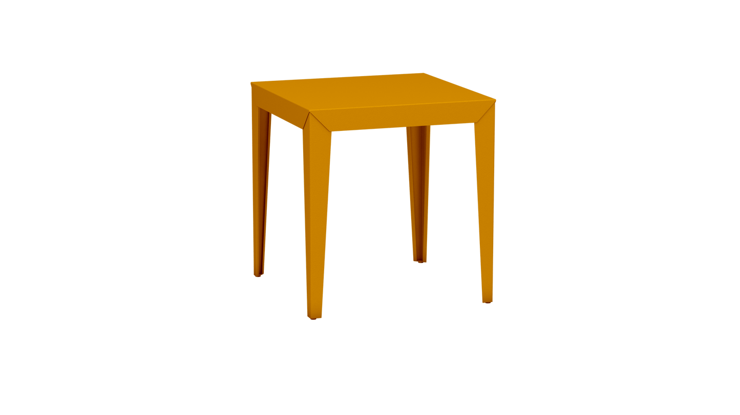 Table carrée en aluminium 70cm Zef - MATIERE GRISE - La Maison MilanaiseSafran 131Fuselés