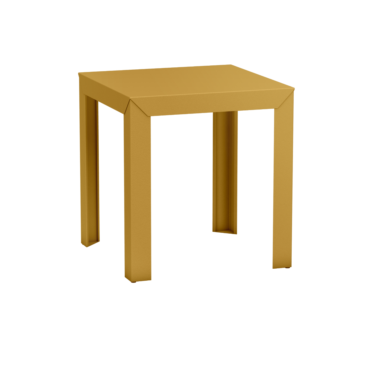 Table carrée en aluminium 70cm Zef - MATIERE GRISE - La Maison MilanaiseLaiton 230Droits