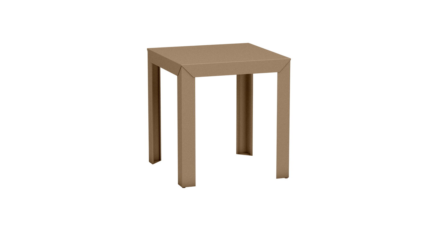 Table carrée en aluminium 70cm Zef - MATIERE GRISE - La Maison MilanaiseSable 018Droits