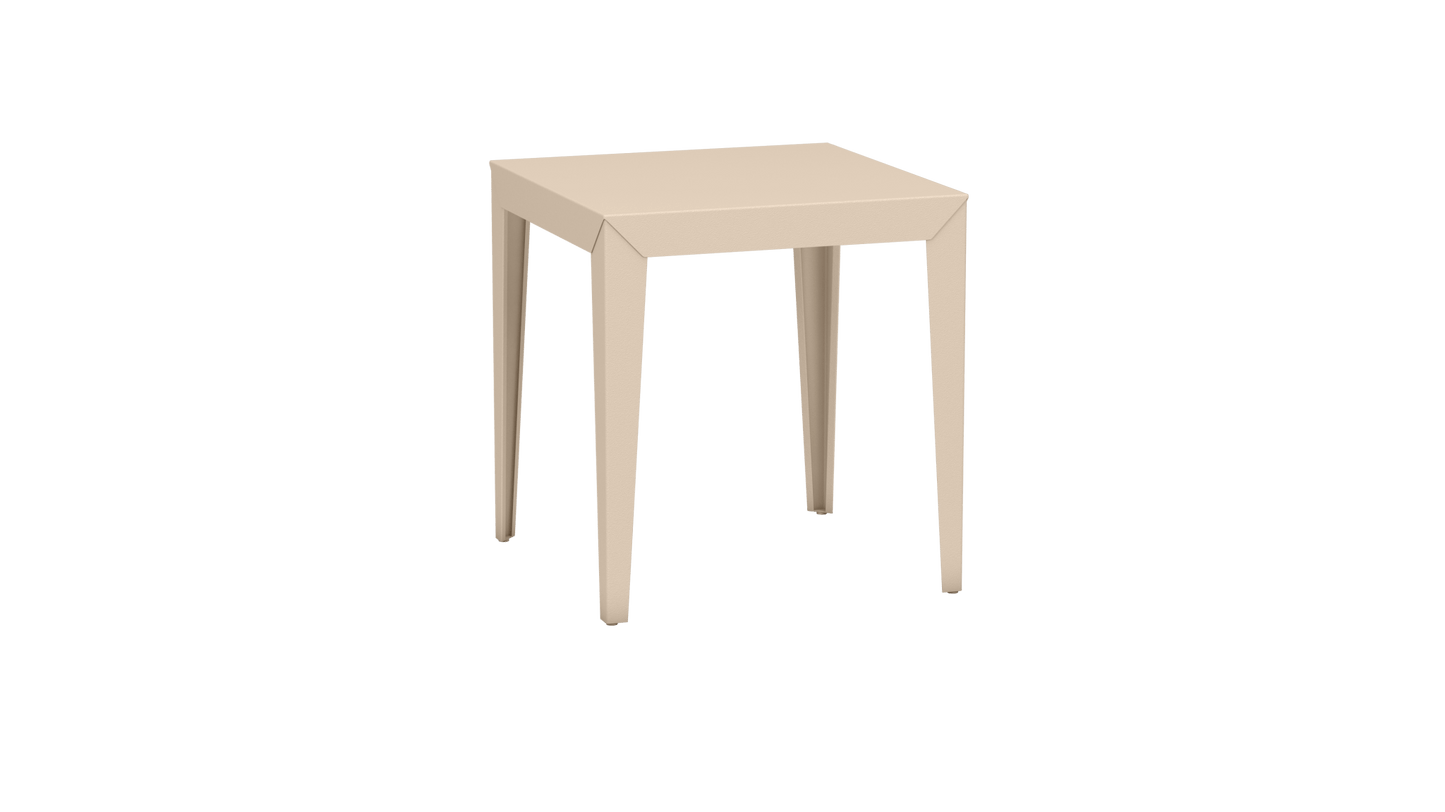Table carrée en aluminium 70cm Zef - MATIERE GRISE - La Maison MilanaiseEggshell 161Fuselés