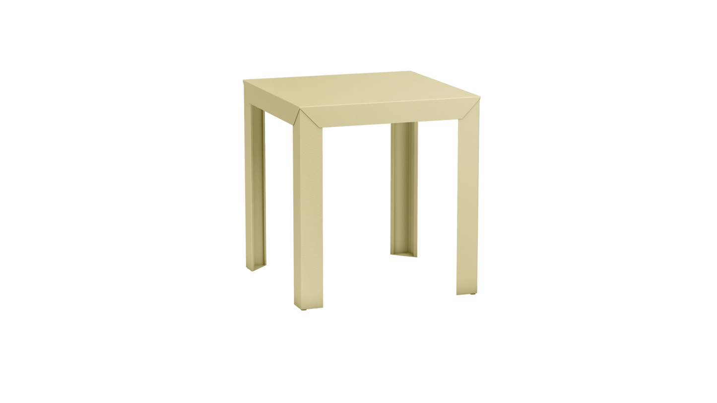 Table carrée en aluminium 70cm Zef - MATIERE GRISE - La Maison MilanaiseChampagne 231Droits