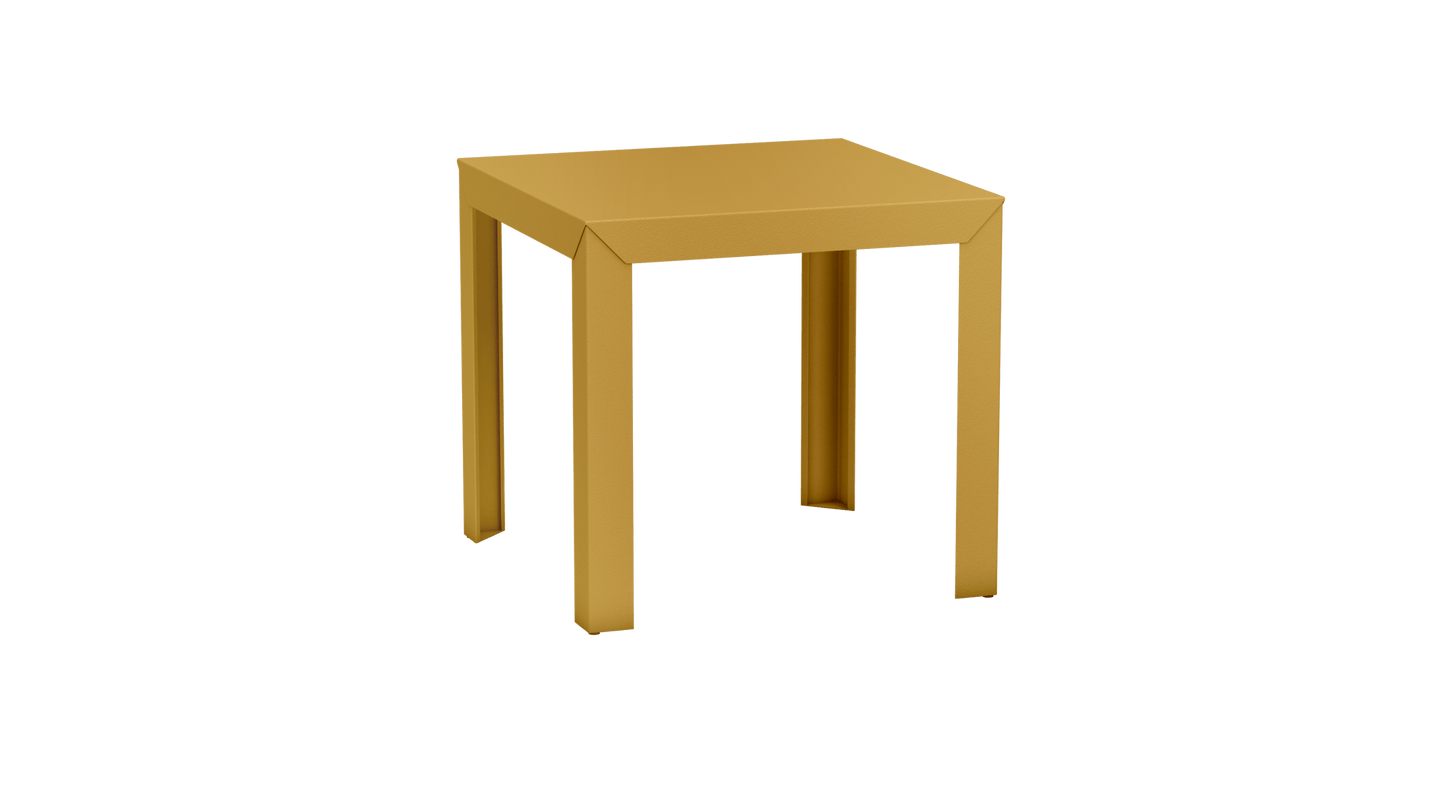 Table carrée en aluminium 80cm Zef - MATIERE GRISE - La Maison MilanaiseLaiton 230Droits