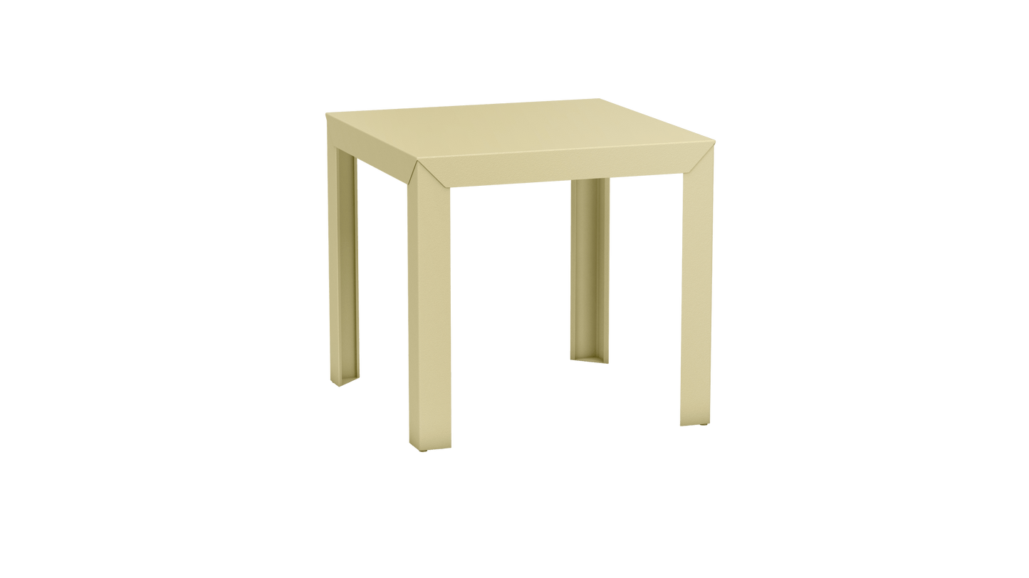 Table carrée en aluminium 80cm Zef - MATIERE GRISE - La Maison MilanaiseChampagne 231Droits