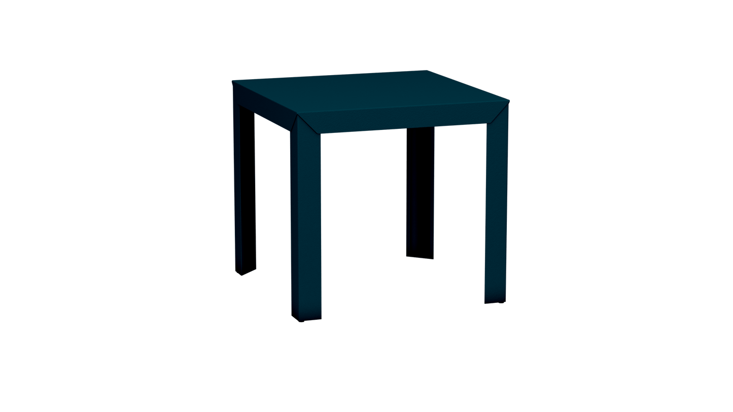 Table carrée en aluminium 80cm Zef - MATIERE GRISE - La Maison MilanaiseCanard 115Droits