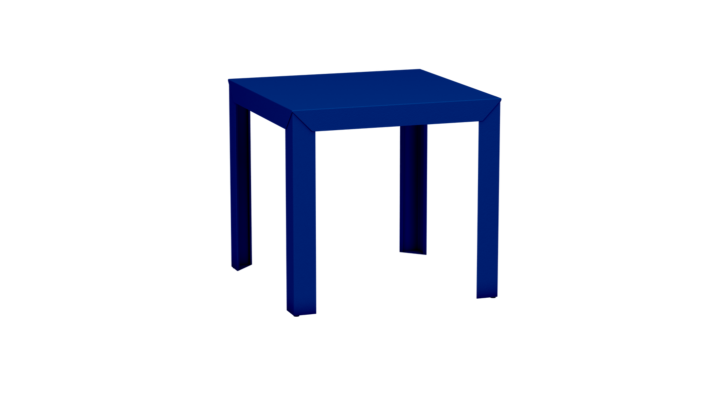 Table carrée en aluminium 80cm Zef - MATIERE GRISE - La Maison MilanaiseBleu pur 112Droits