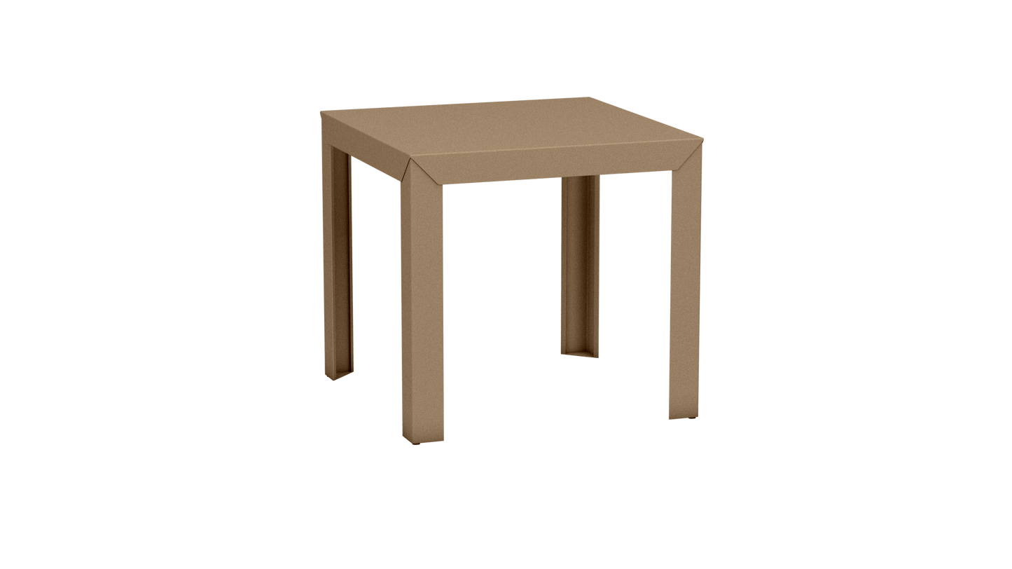 Table carrée en aluminium 80cm Zef - MATIERE GRISE - La Maison MilanaiseSable 018Droits