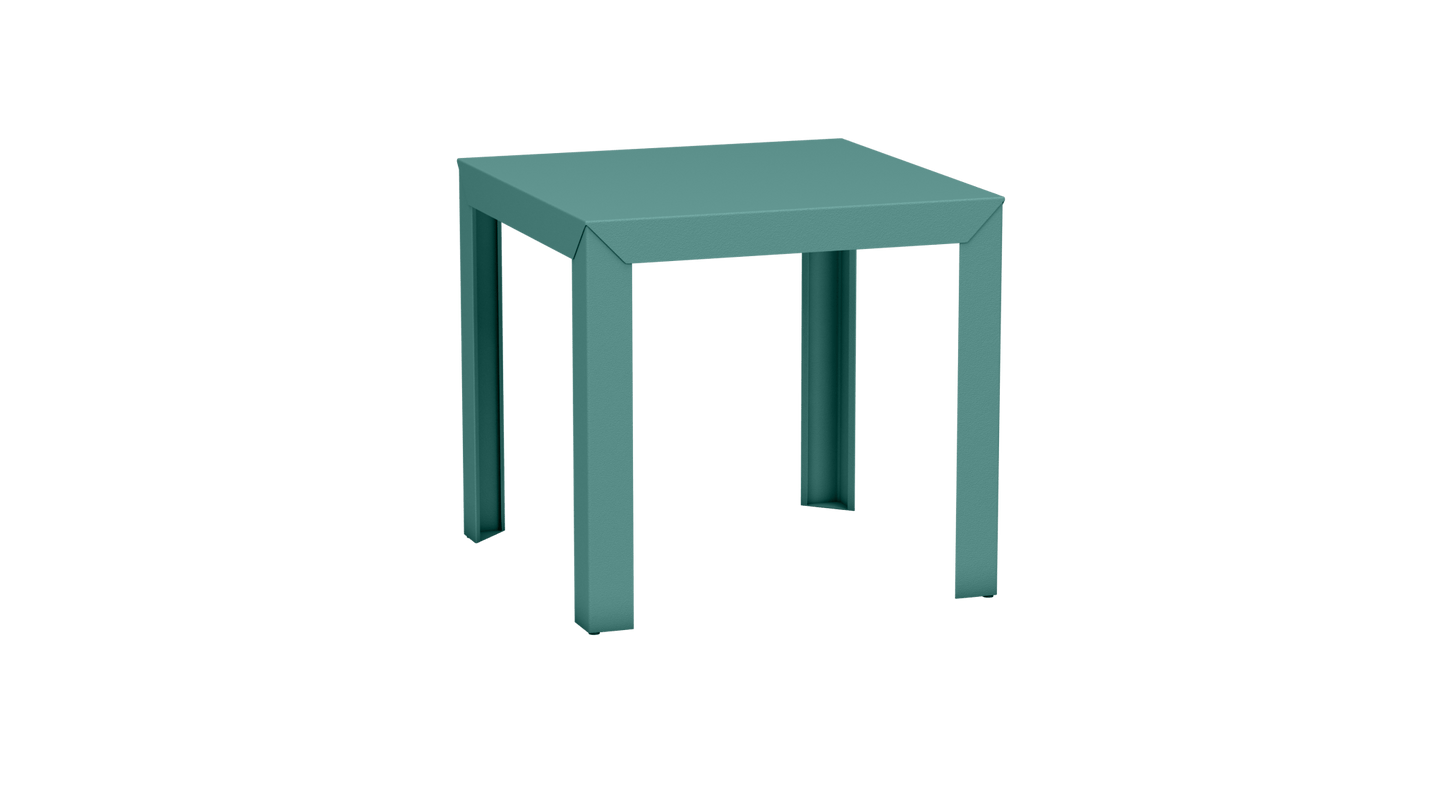 Table carrée en aluminium 80cm Zef - MATIERE GRISE - La Maison MilanaiseCeladon 006Droits