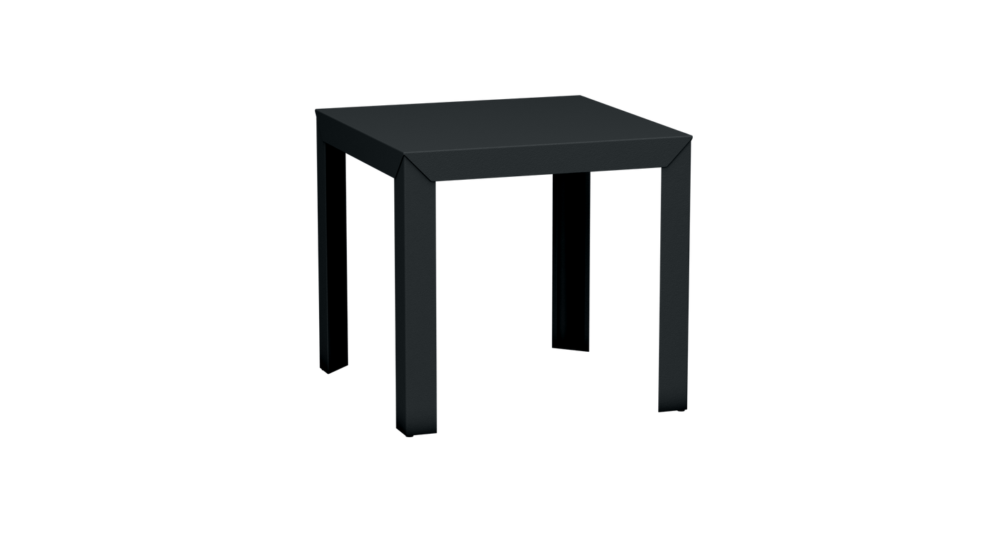 Table carrée en aluminium 80cm Zef - MATIERE GRISE - La Maison MilanaiseAnthracite 222Droits