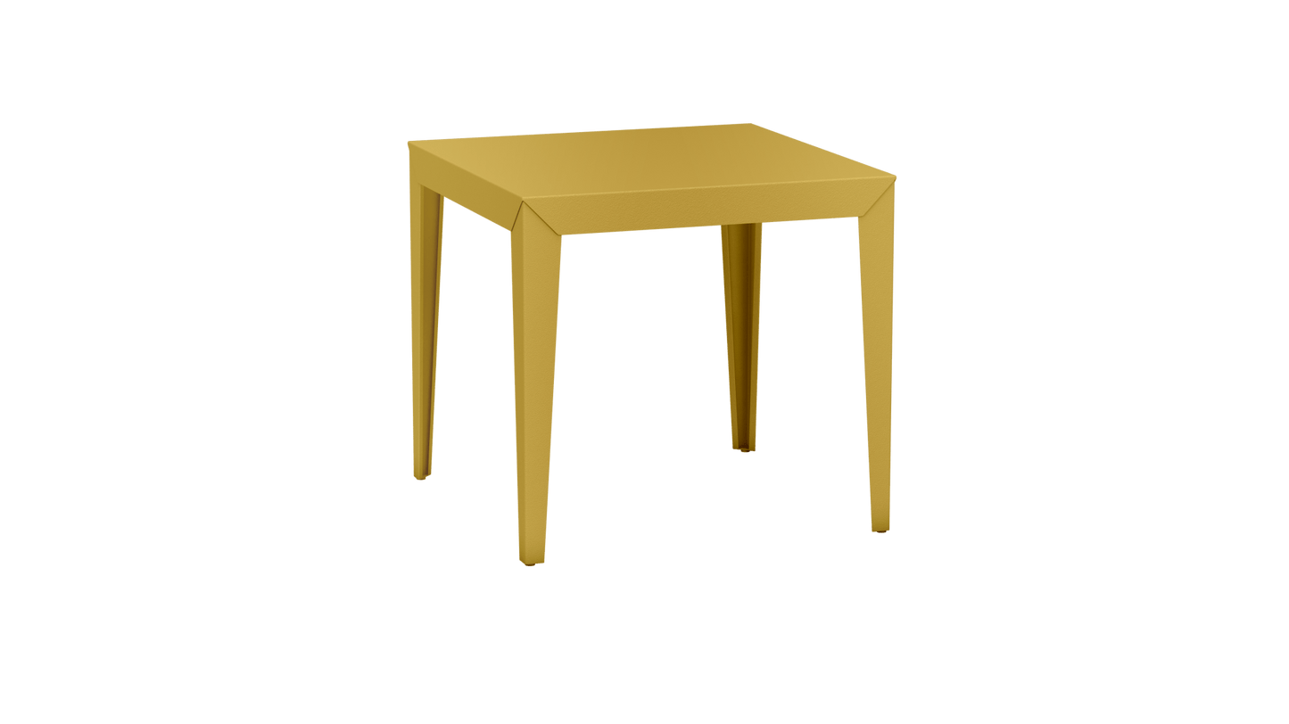 Table carrée en aluminium 80cm Zef - MATIERE GRISE - La Maison MilanaiseLaiton 230Fuselés