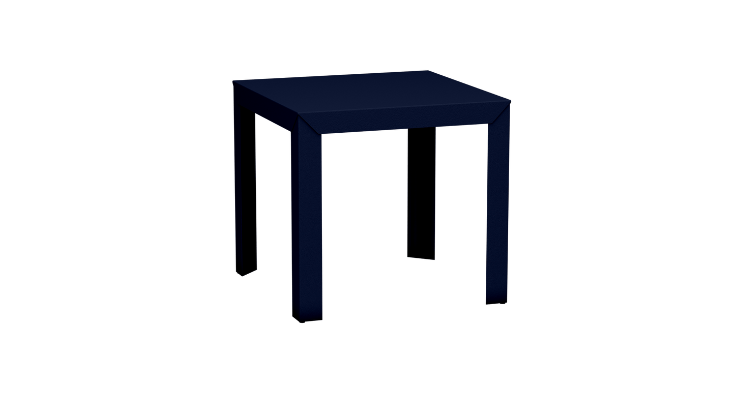 Table carrée en aluminium 80cm Zef - MATIERE GRISE - La Maison MilanaiseNuit 114Droits