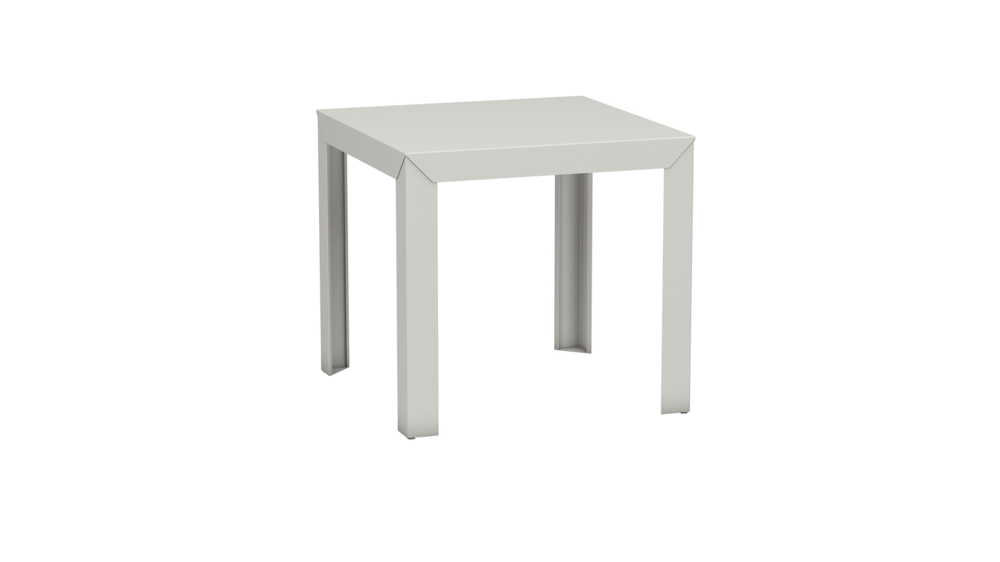 Table carrée en aluminium 80cm Zef - MATIERE GRISE - La Maison MilanaiseCraie 023Droits