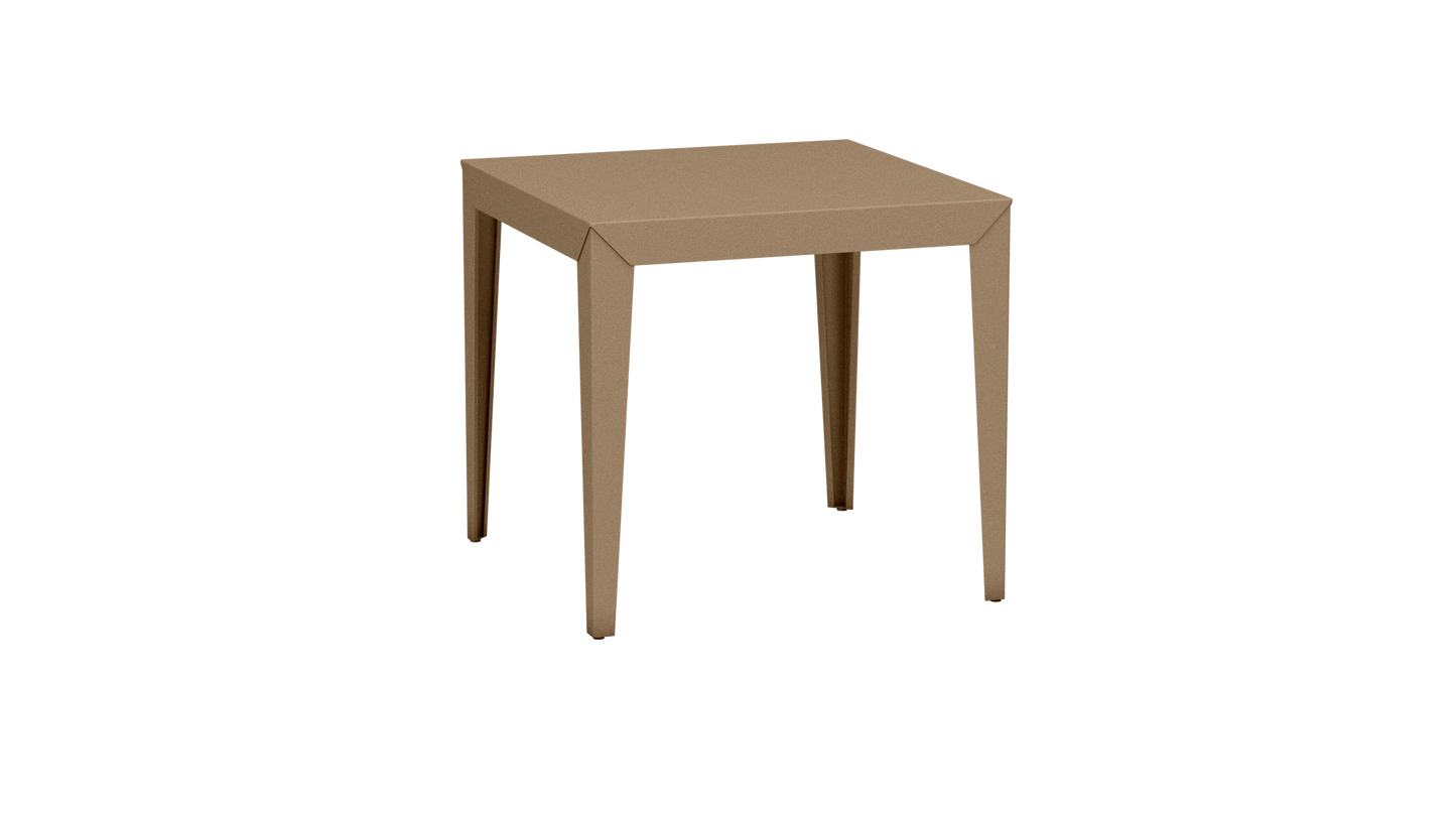 Table carrée en aluminium 80cm Zef - MATIERE GRISE - La Maison MilanaiseSable 018Fuselés