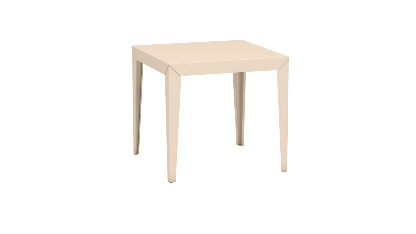 Table carrée en aluminium 80cm Zef - MATIERE GRISE - La Maison MilanaiseEggshell 161Fuselés