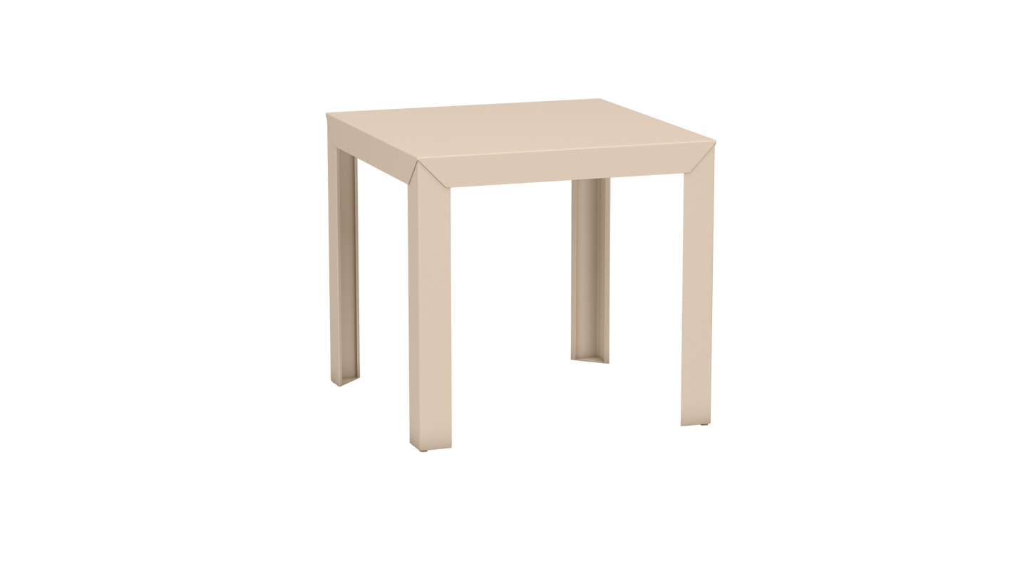 Table carrée en aluminium 80cm Zef - MATIERE GRISE - La Maison MilanaiseEggshell 161Droits