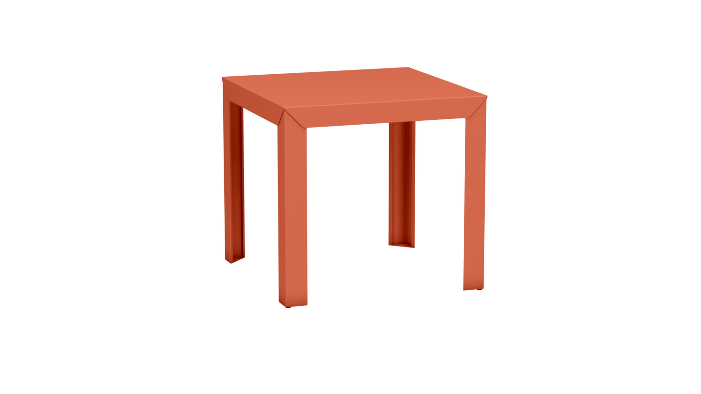 Table carrée en aluminium 80cm Zef - MATIERE GRISE - La Maison MilanaiseOrange givré 144Droits