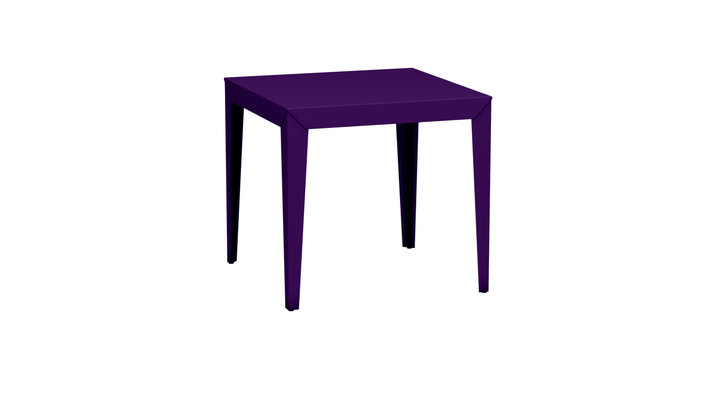 Table carrée en aluminium 80cm Zef - MATIERE GRISE - La Maison MilanaiseUltra Violet 172Droits