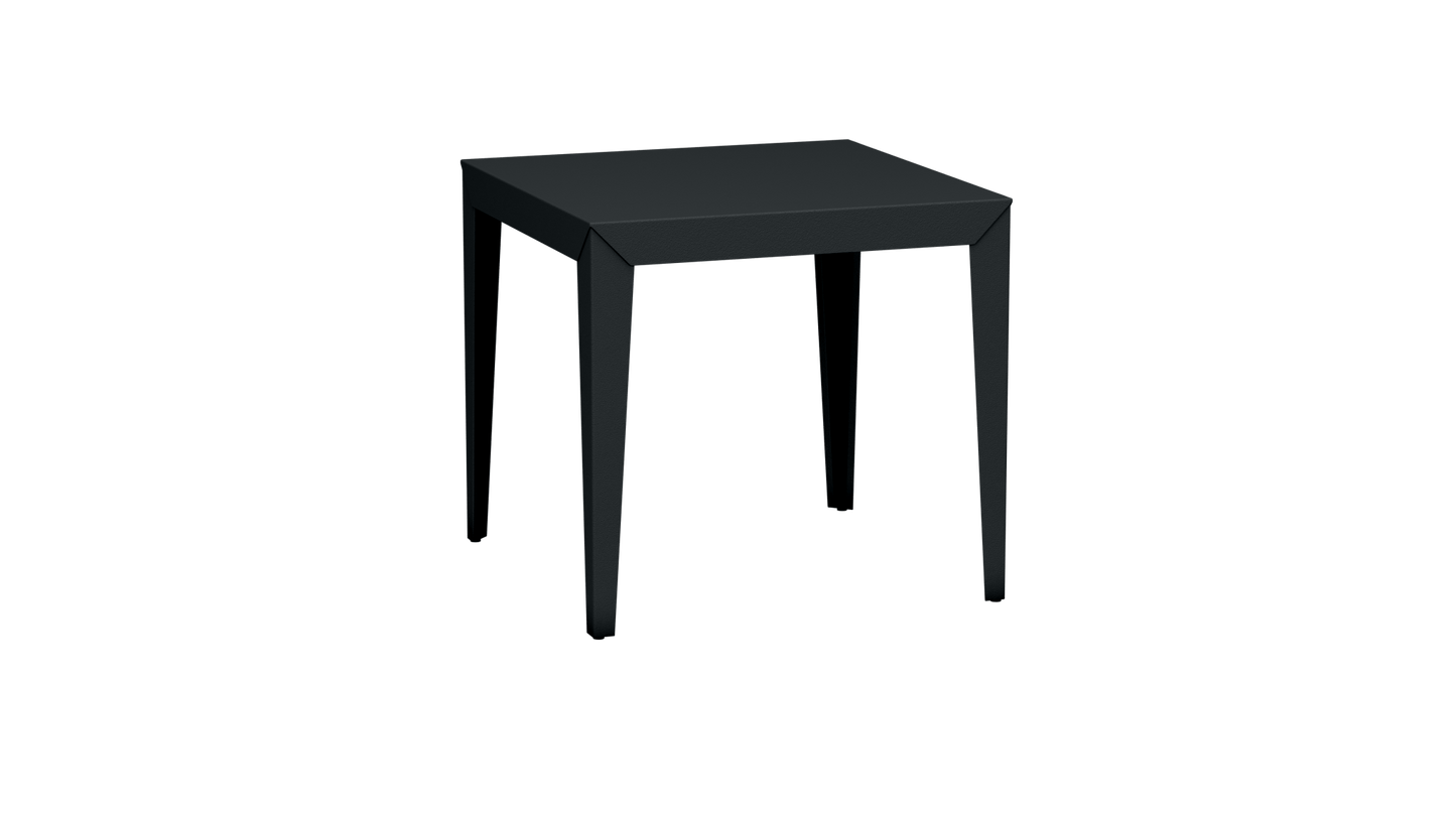 Table carrée en aluminium 80cm Zef - MATIERE GRISE - La Maison MilanaiseAnthracite 222Fuselés
