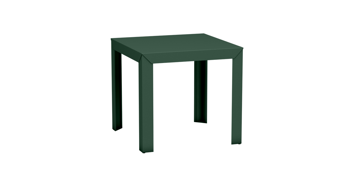 Table carrée en aluminium 80cm Zef - MATIERE GRISE - La Maison MilanaiseOlive 121Droits