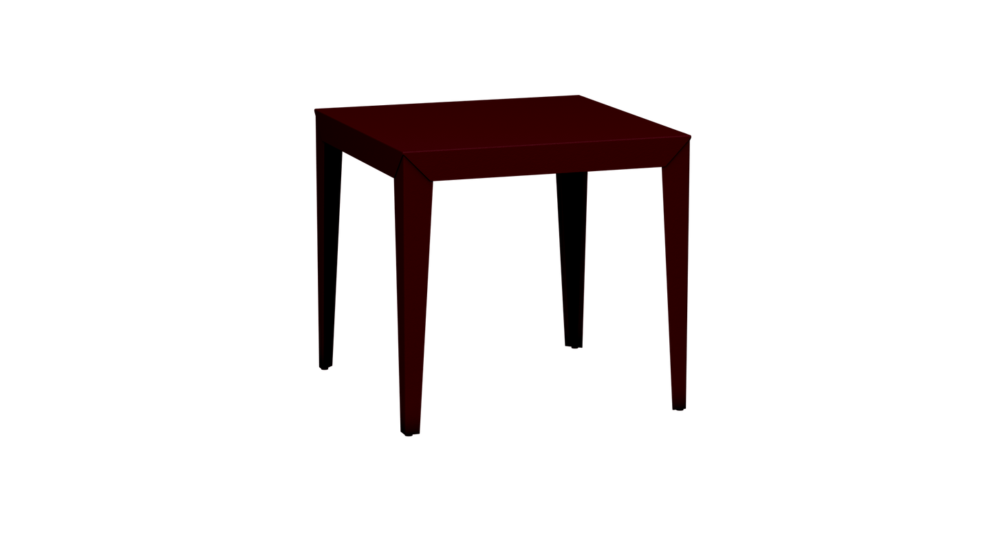 Table carrée en aluminium 80cm Zef - MATIERE GRISE - La Maison MilanaiseBourgogne 153Fuselés
