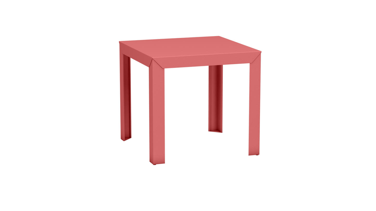 Table carrée en aluminium 80cm Zef - MATIERE GRISE - La Maison MilanaisePink Lady 163Droits