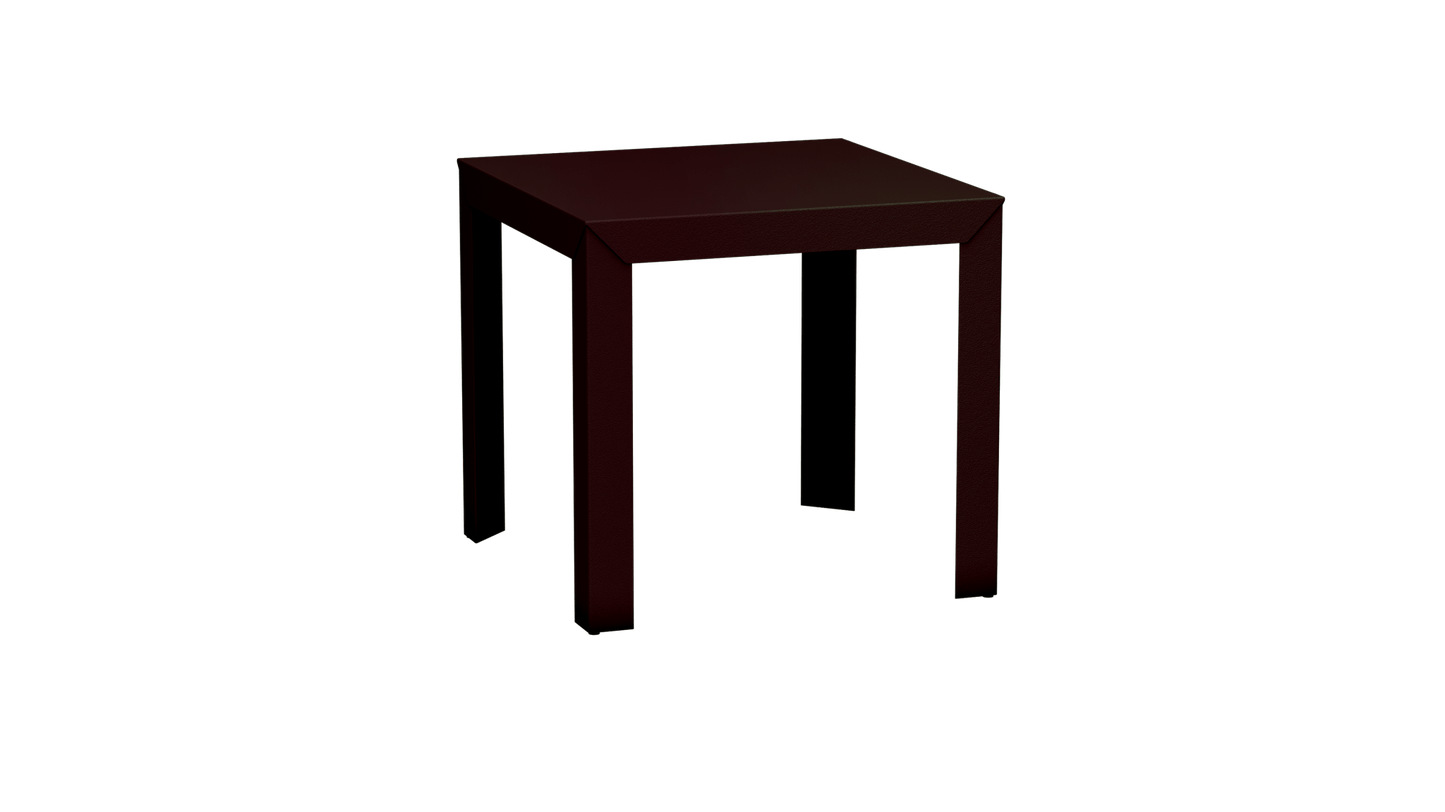 Table carrée en aluminium 80cm Zef - MATIERE GRISE - La Maison MilanaiseViolet de Mars 171Droits