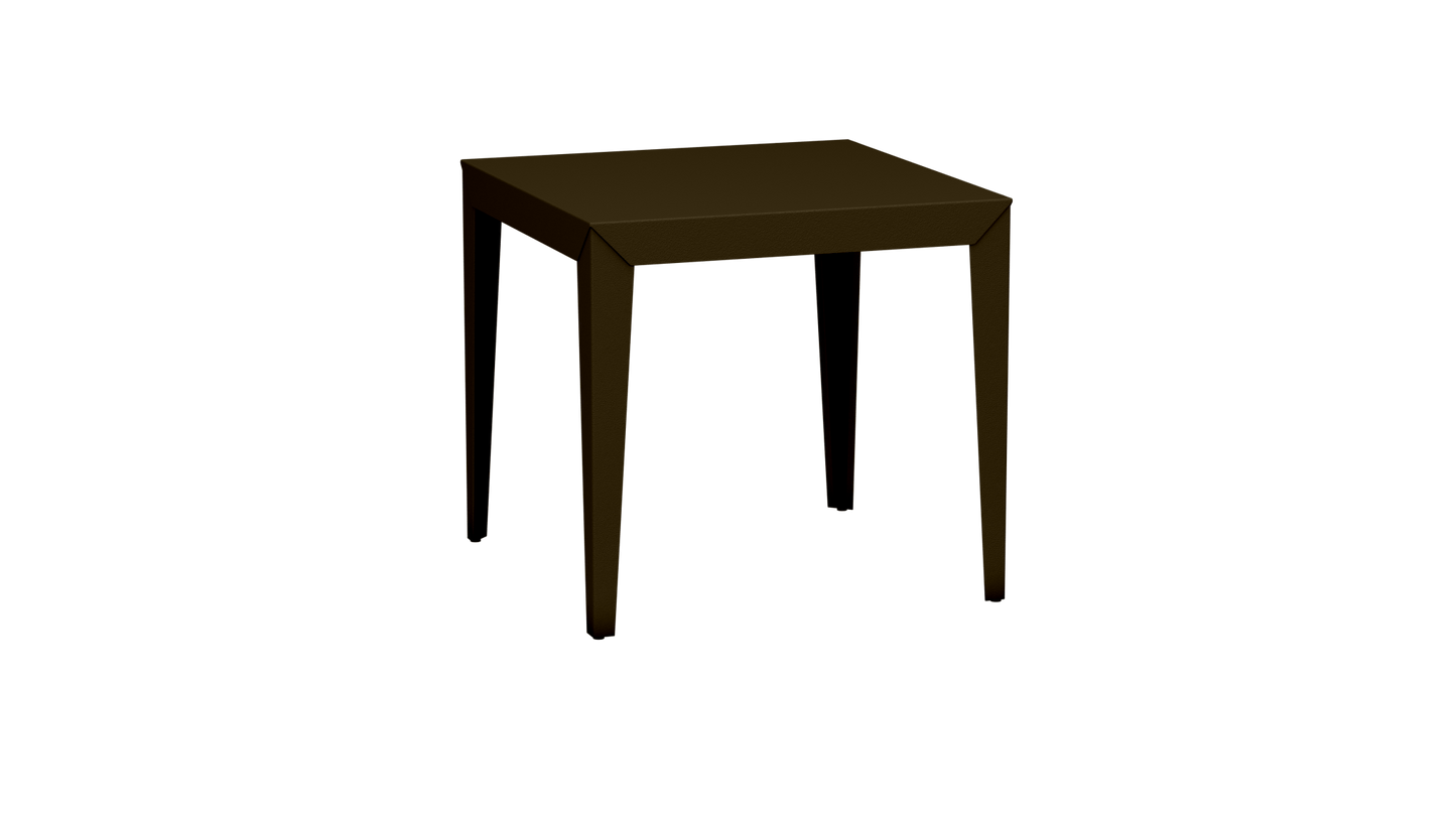Table carrée en aluminium 80cm Zef - MATIERE GRISE - La Maison MilanaiseBronze 181Fuselés