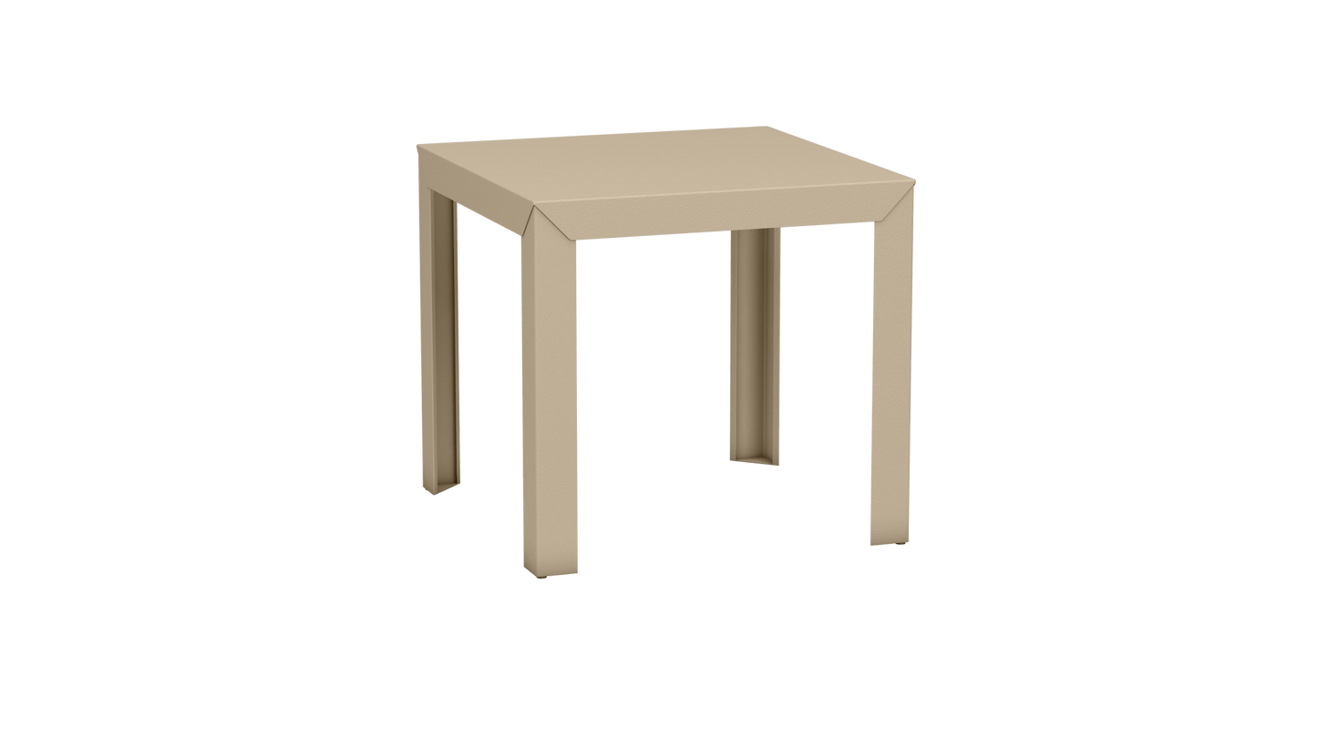Table carrée en aluminium 80cm Zef - MATIERE GRISE - La Maison MilanaiseCrème 190Droits