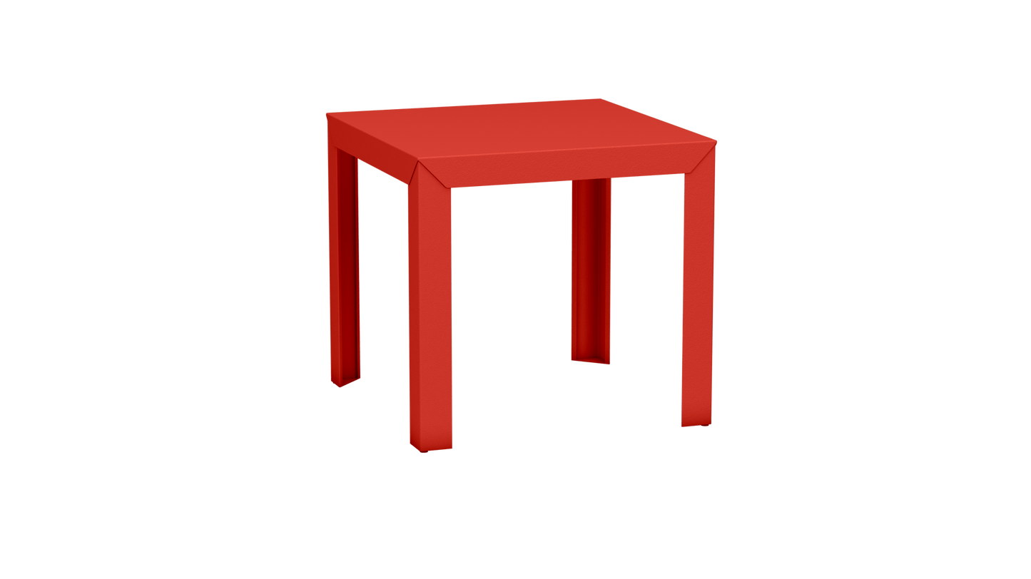 Table carrée en aluminium 80cm Zef - MATIERE GRISE - La Maison MilanaisePêche 143Droits