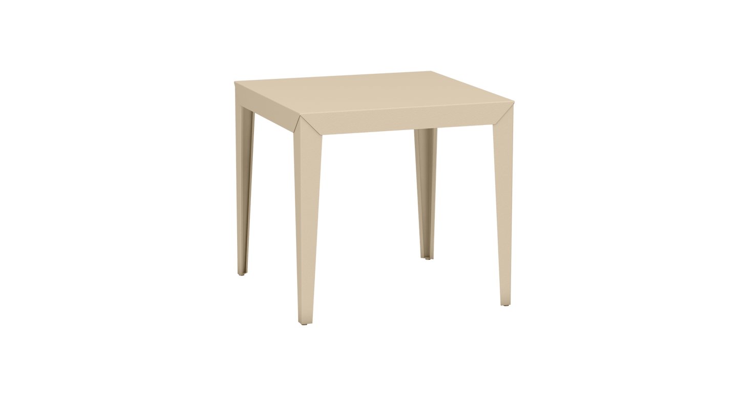 Table carrée en aluminium 80cm Zef - MATIERE GRISE - La Maison MilanaiseCrème 190Fuselés