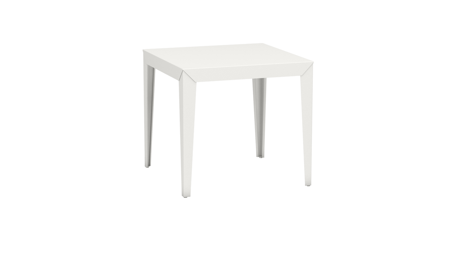 Table carrée en aluminium 80cm Zef - MATIERE GRISE - La Maison MilanaiseBlanc 001Fuselés