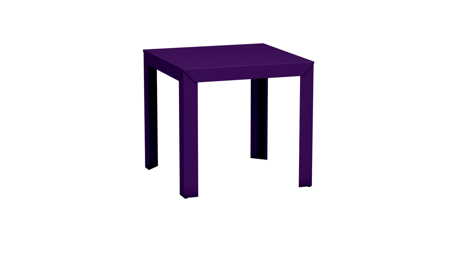Table carrée en aluminium 80cm Zef - MATIERE GRISE - La Maison MilanaiseUltra Violet 172Droits