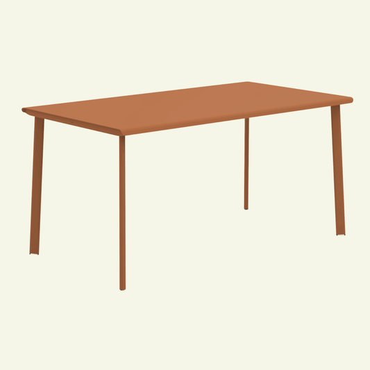 Table de bar en aluminium design et fabrication française - ALLURE D'AZUR - La Maison Milanaise582301A - 1Charbon4 Personnes : 140x80xH90cm