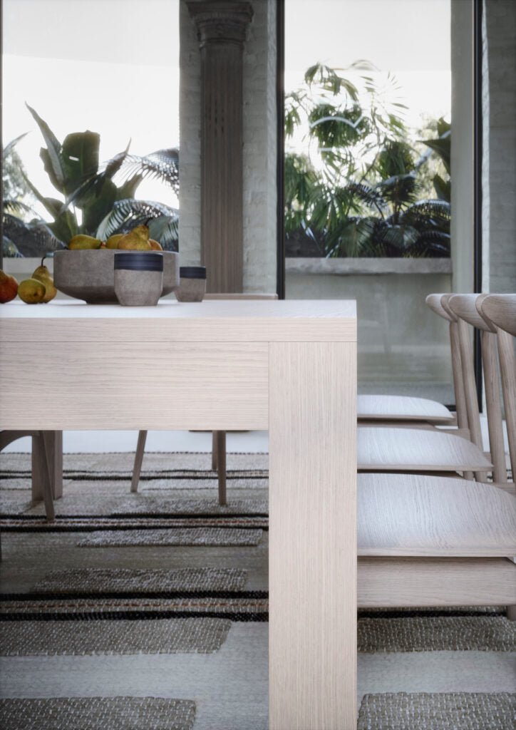 Table de salle à manger BRIDGE – Bois Neve ou personnalisable – IMPÉRIAL LINE - La Maison MilanaiseBRIDGE - 3140x90xH77cmSans rallonge