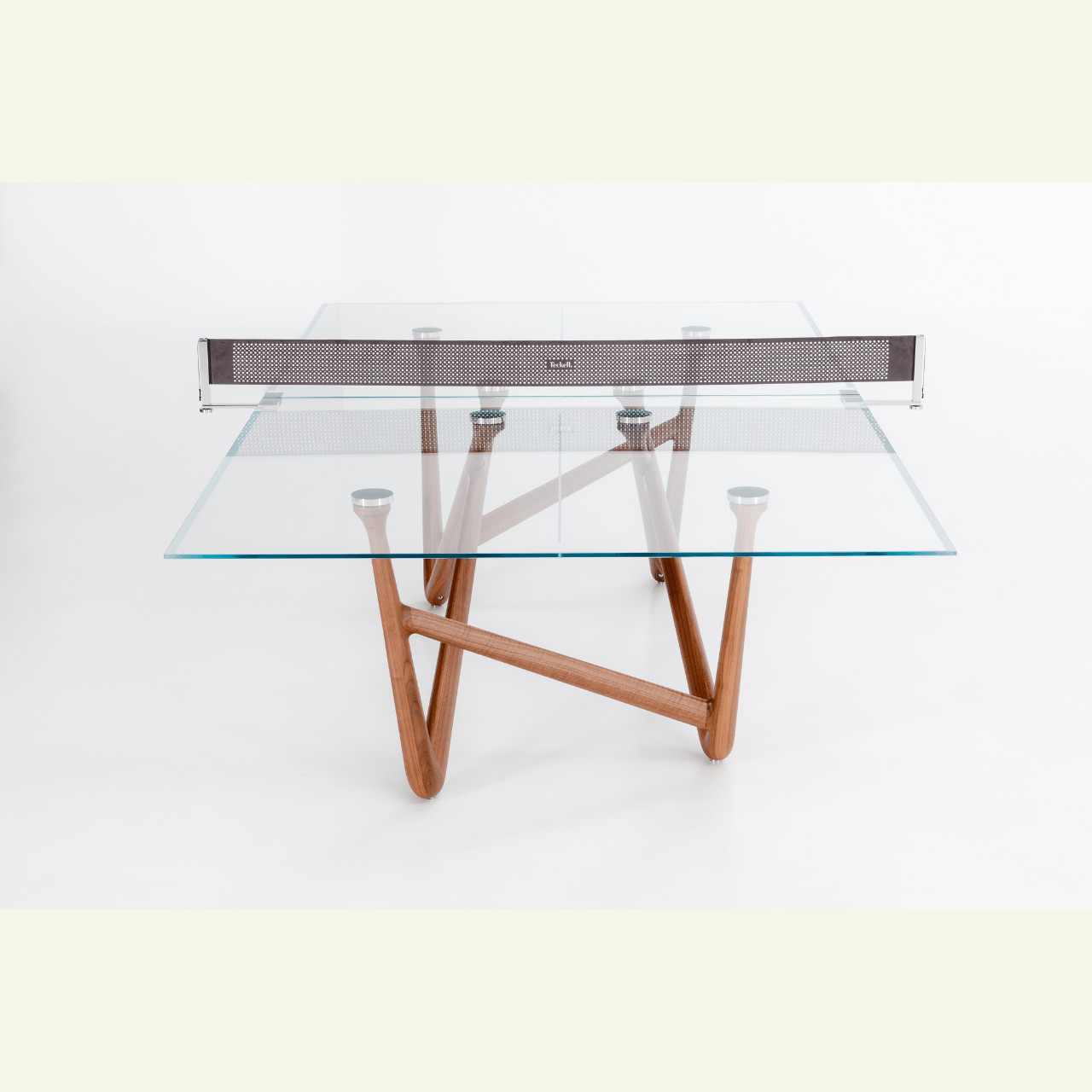 Table design en verre et noyer Effetto 71 - TECKELL - La Maison MilanaisePIN.01.A00
