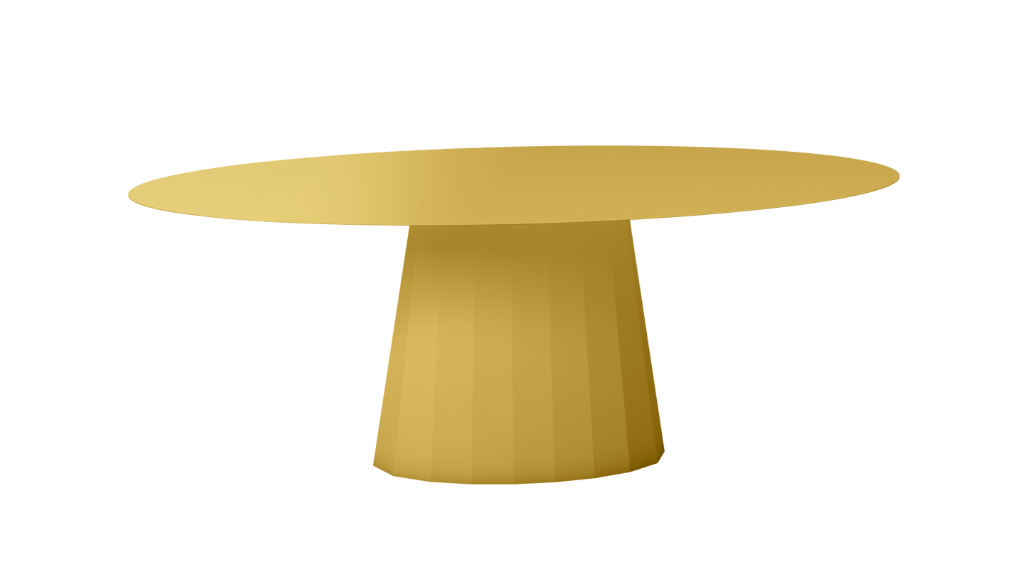 Table extérieur ovale en métal Ankara - MATIERE GRISE - La Maison MilanaiseEXTANKARAMETALOVALE34Laiton 230