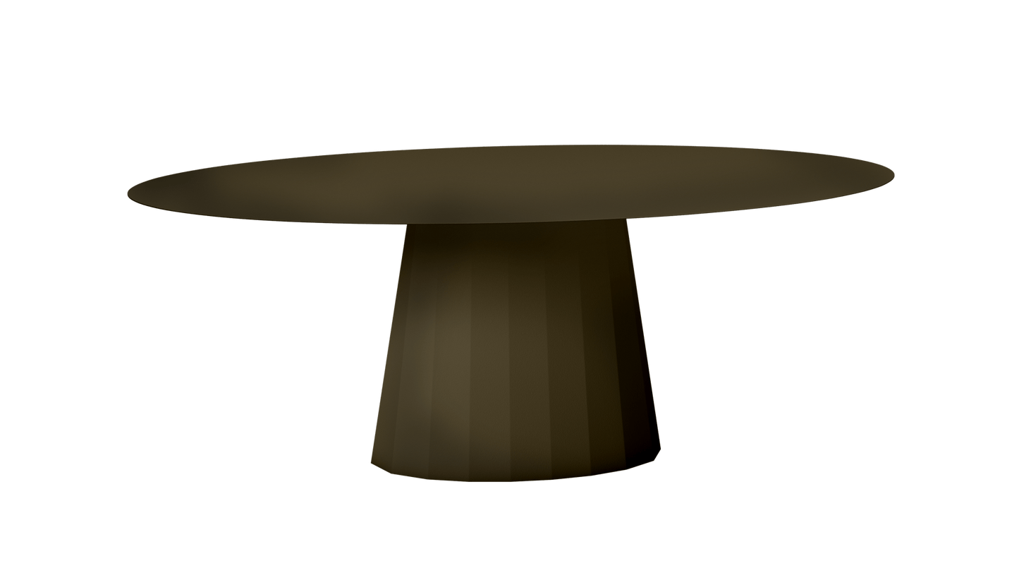 Table extérieur ovale en métal Ankara - MATIERE GRISE - La Maison MilanaiseEXTANKARAMETALOVALE37Brut Vernis fumé 241