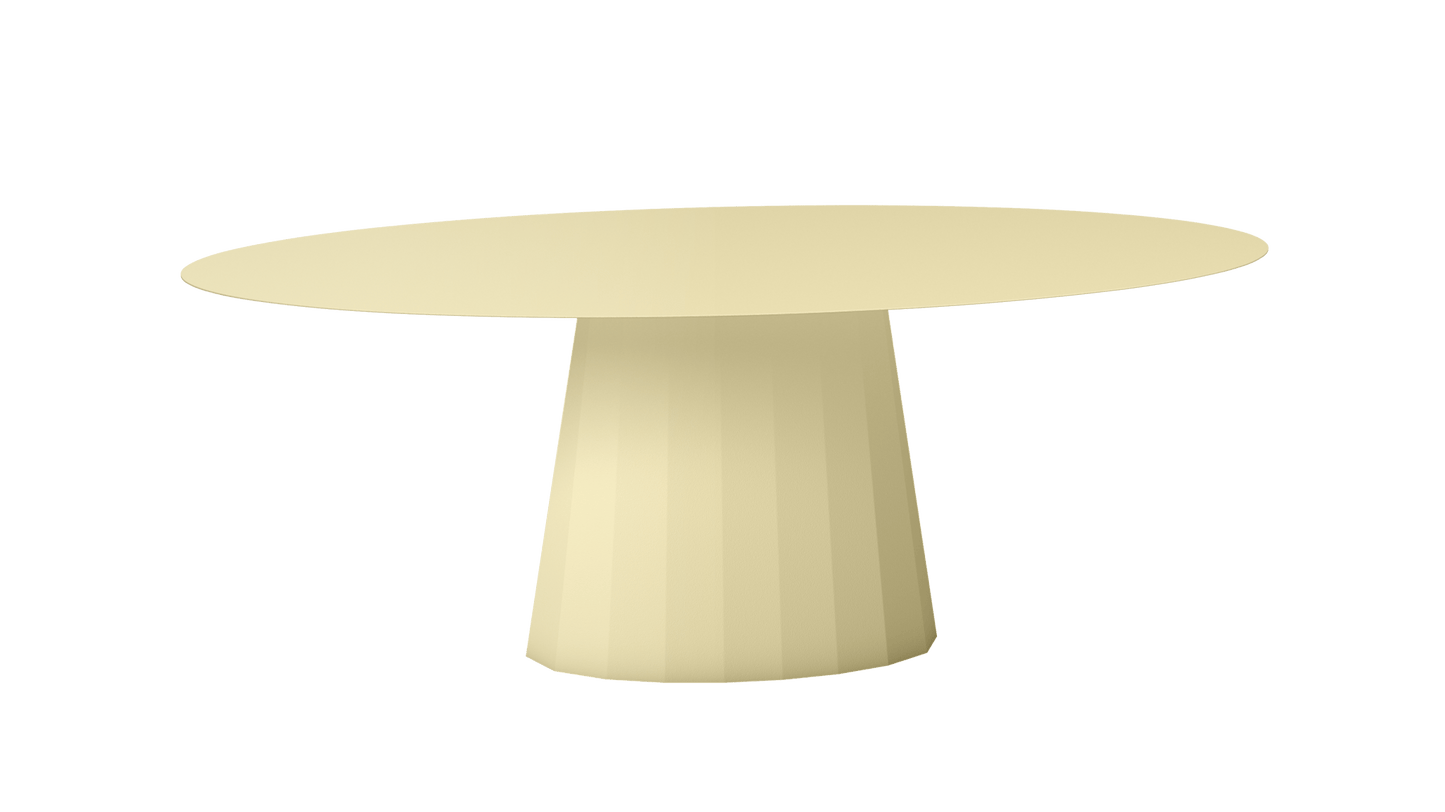 Table extérieur ovale en métal Ankara - MATIERE GRISE - La Maison MilanaiseEXTANKARAMETALOVALE35Champagne 231