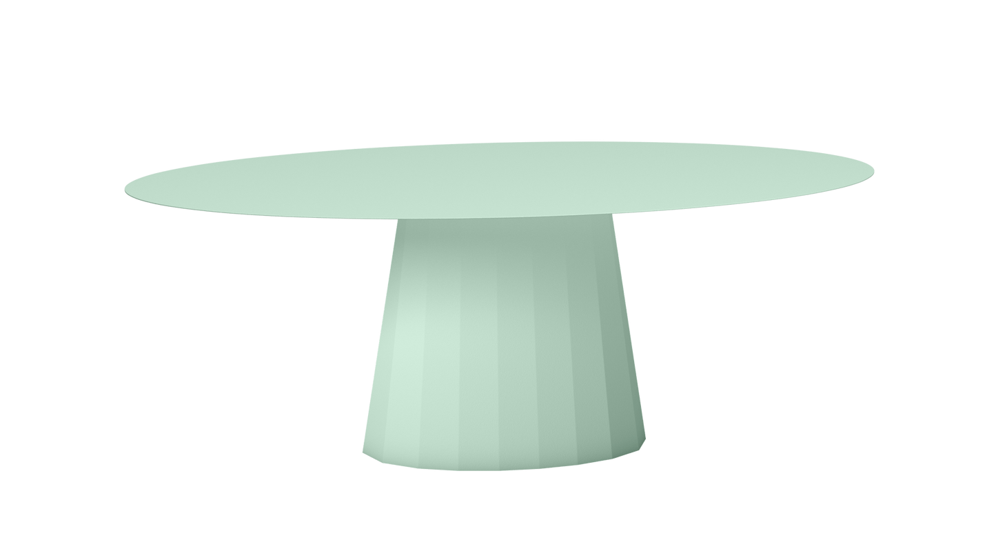 Table extérieur ovale en métal Ankara - MATIERE GRISE - La Maison MilanaiseEXTANKARAMETALOVALE26Vert d'eau 120