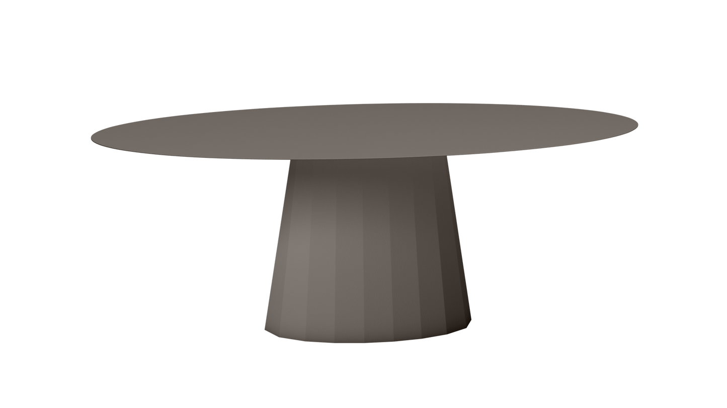 Table extérieur ovale en métal Ankara - MATIERE GRISE - La Maison MilanaiseEXTANKARAMETALOVALE10Taupe 192