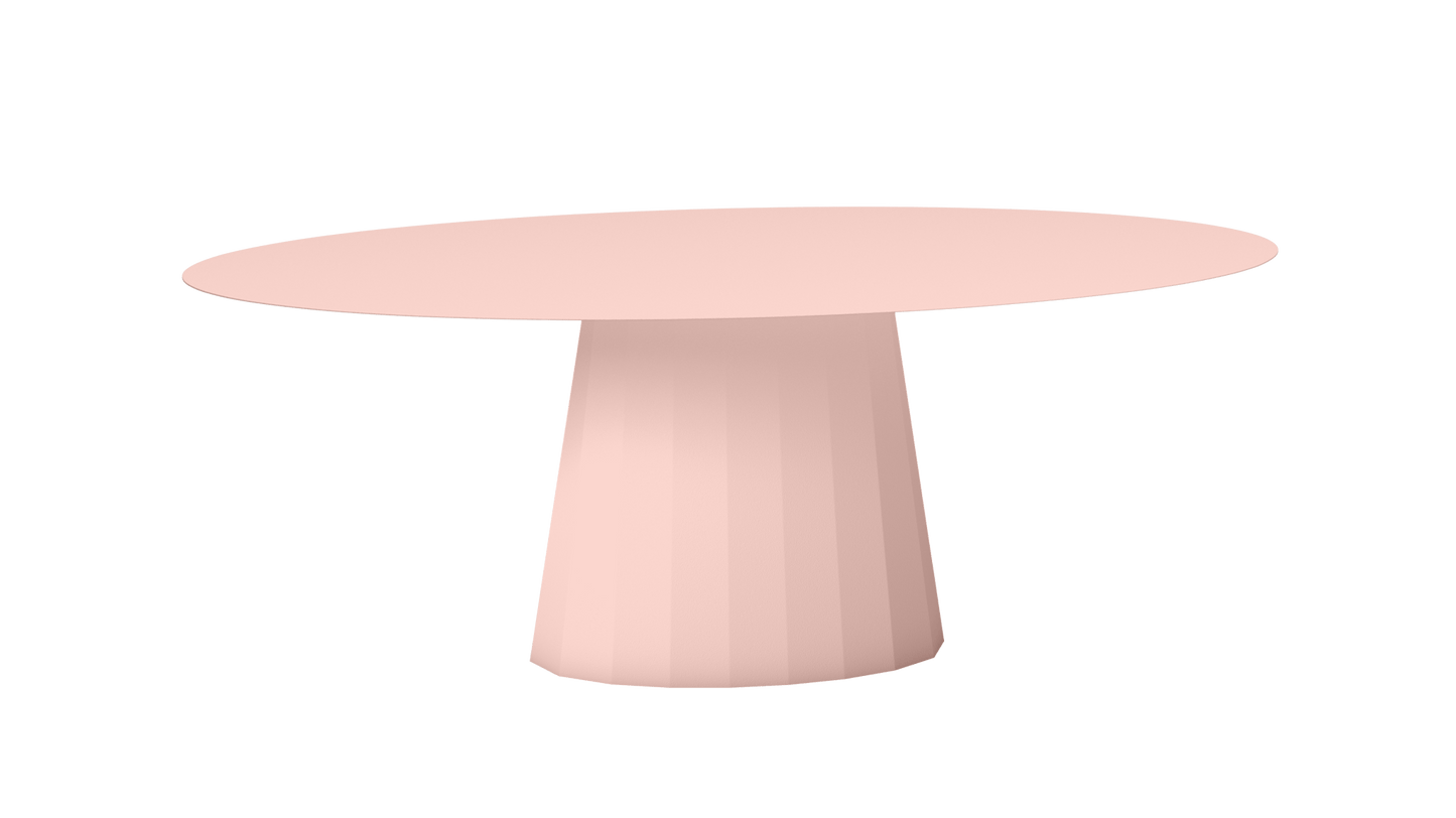 Table extérieur ovale en métal Ankara - MATIERE GRISE - La Maison MilanaiseEXTANKARAMETALOVALE14Baby pink 162