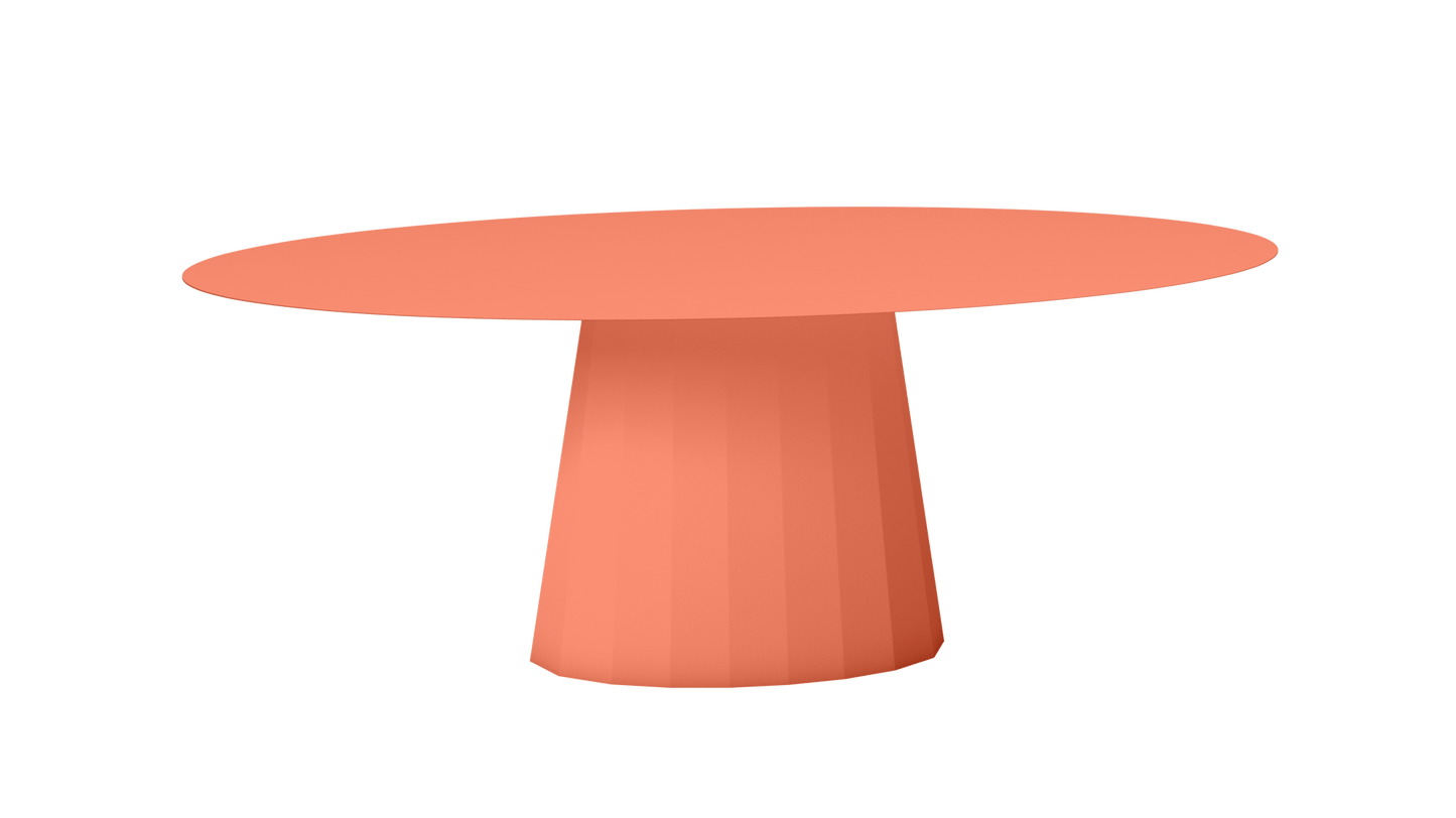 Table extérieur ovale en métal Ankara - MATIERE GRISE - La Maison MilanaiseEXTANKARAMETALOVALE17Orange givré 144