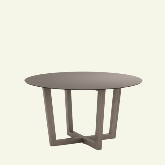 Table FENG SHUI – Design italien d’exception en Fenix, céramique ou HPL – IMPÉRIAL LINE - La Maison MilanaiseFENGSHUI - 5Ø140cm Ronde Plateau Fenix et pied reverse