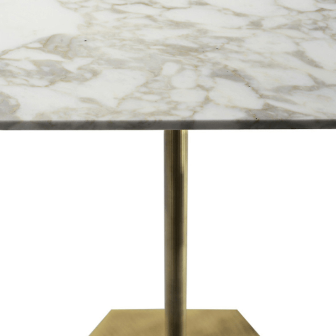 Table hexagonale en marbre et laiton Ted - MARIONI - La Maison Milanaise02832MTSICBlanc