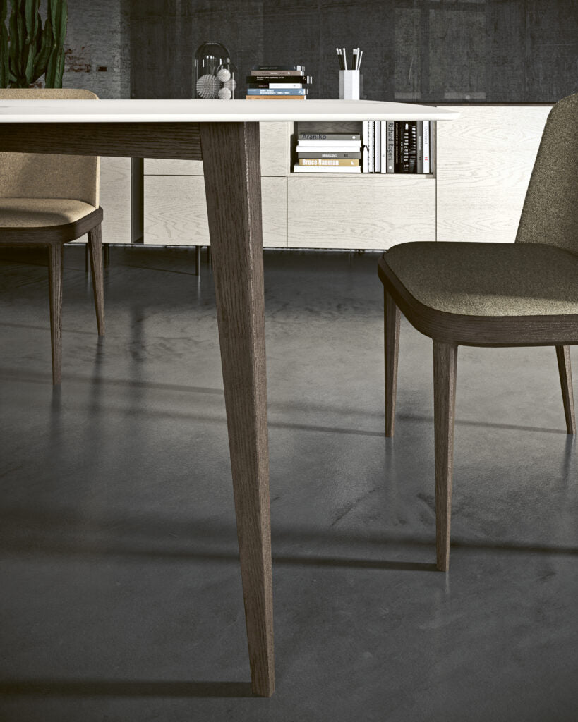 Table PRADO – Plateau curvé Marbre Blanc – IMPÉRIAL LINE - La Maison MilanaisePRADO - 1200x120cm