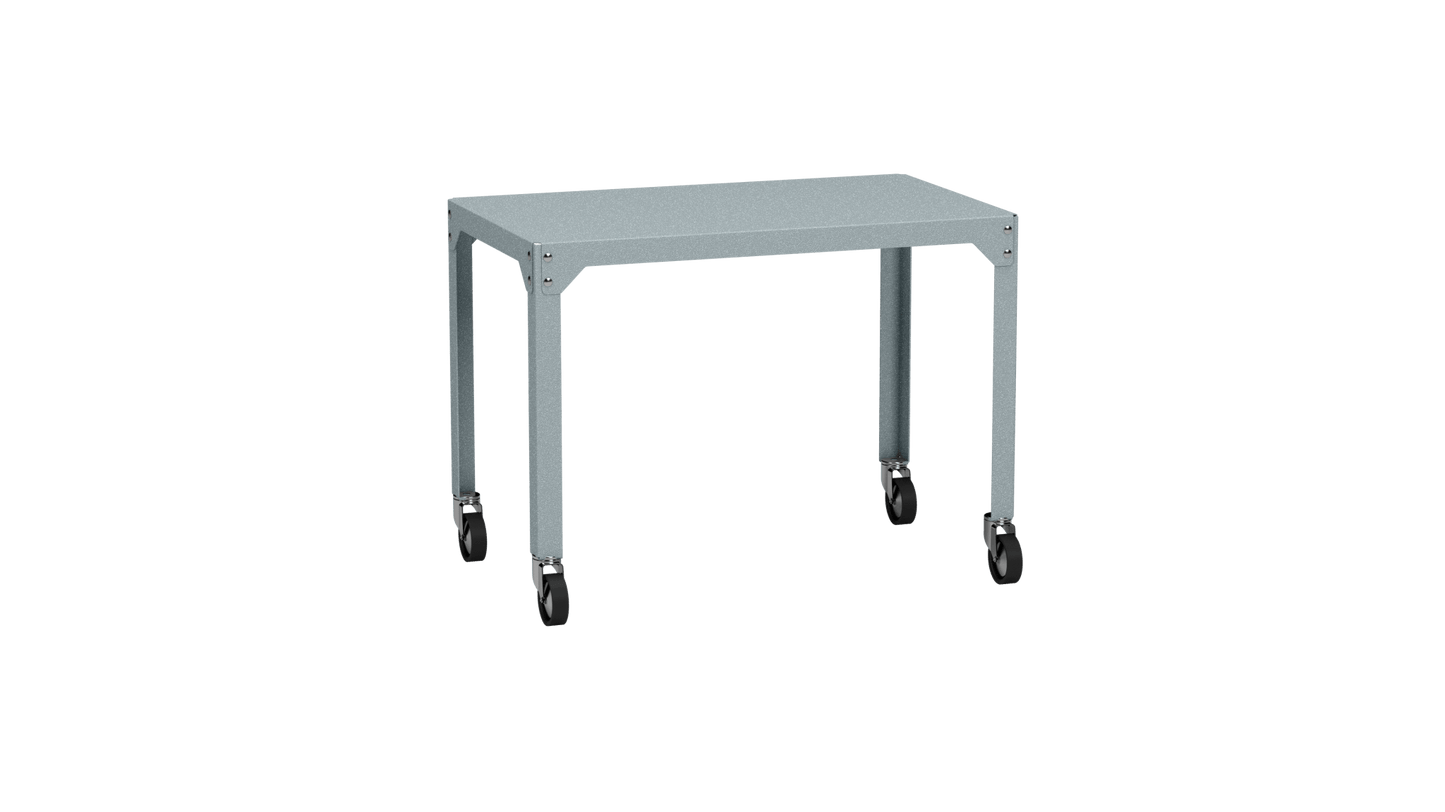 Table rectangulaire en acier galvanisé 100x60cm Hegoa - MATIERE GRISE - La Maison MilanaiseTABLERECTANGLE100HEGOANuage 002Avec roulettes