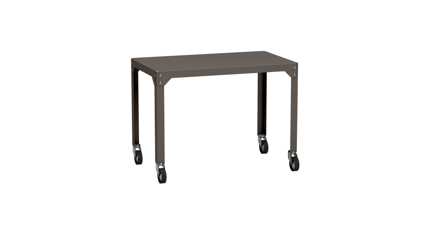 Table rectangulaire en acier galvanisé 100x60cm Hegoa - MATIERE GRISE - La Maison MilanaiseTABLERECTANGLE100HEGOATaupe 192Avec roulettes