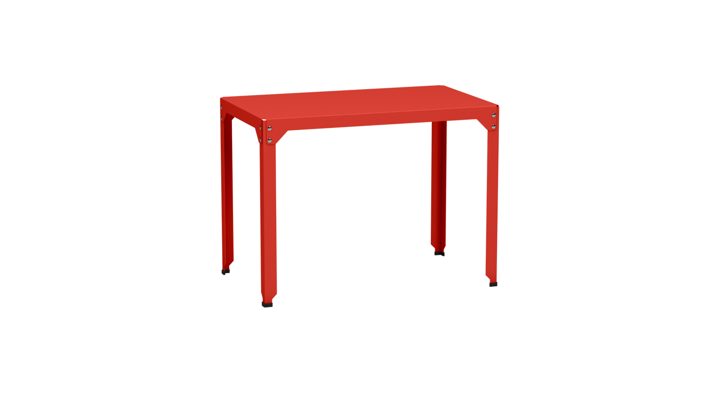 Table rectangulaire en acier galvanisé 100x60cm Hegoa - MATIERE GRISE - La Maison MilanaiseTABLERECTANGLE100HEGOAPêche 143Sans roulettes