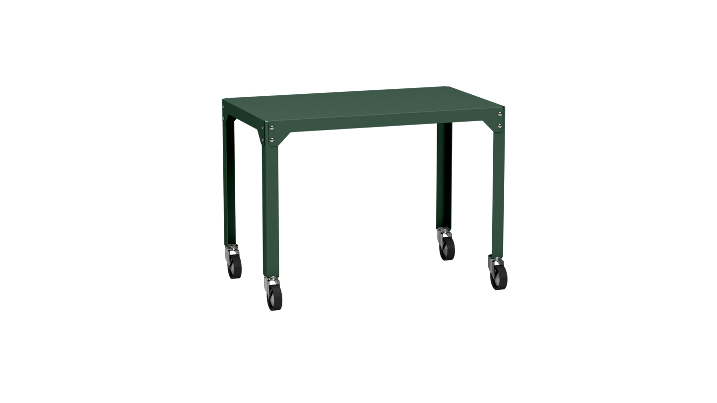 Table rectangulaire en acier galvanisé 100x60cm Hegoa - MATIERE GRISE - La Maison MilanaiseTABLERECTANGLE100HEGOAOlive 121Avec roulettes
