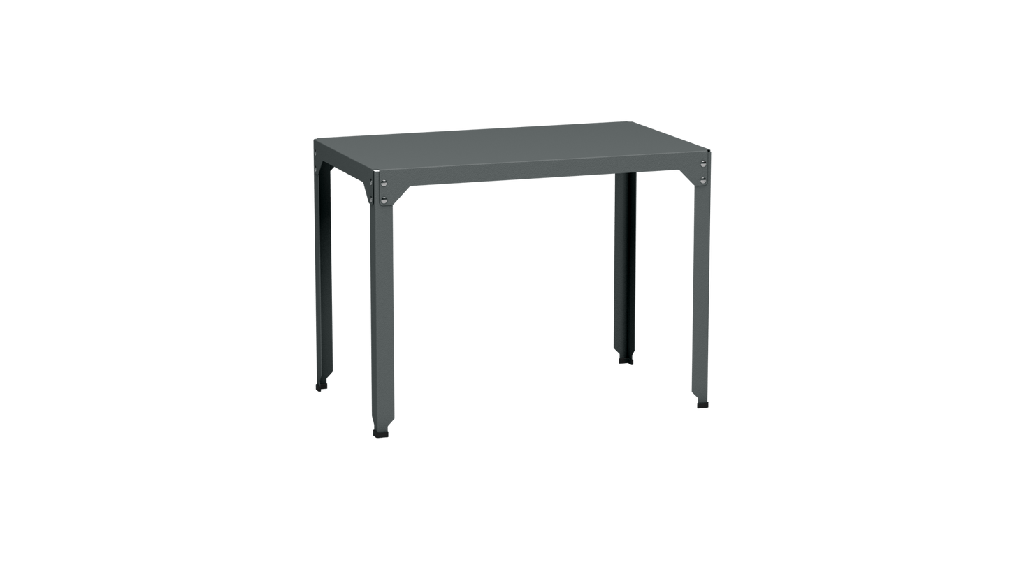 Table rectangulaire en acier galvanisé 100x60cm Hegoa - MATIERE GRISE - La Maison MilanaiseTABLERECTANGLE100HEGOAOrage 221Sans roulettes